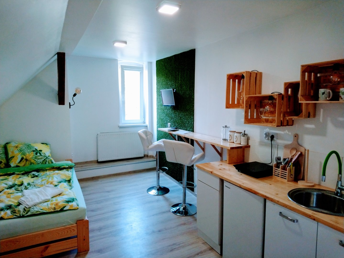 Studio 2 Apartament typu studio z łazienką i aneksem kuchennym. Studio 2 Apartament typu studio z łazienką i aneksem kuchennym.